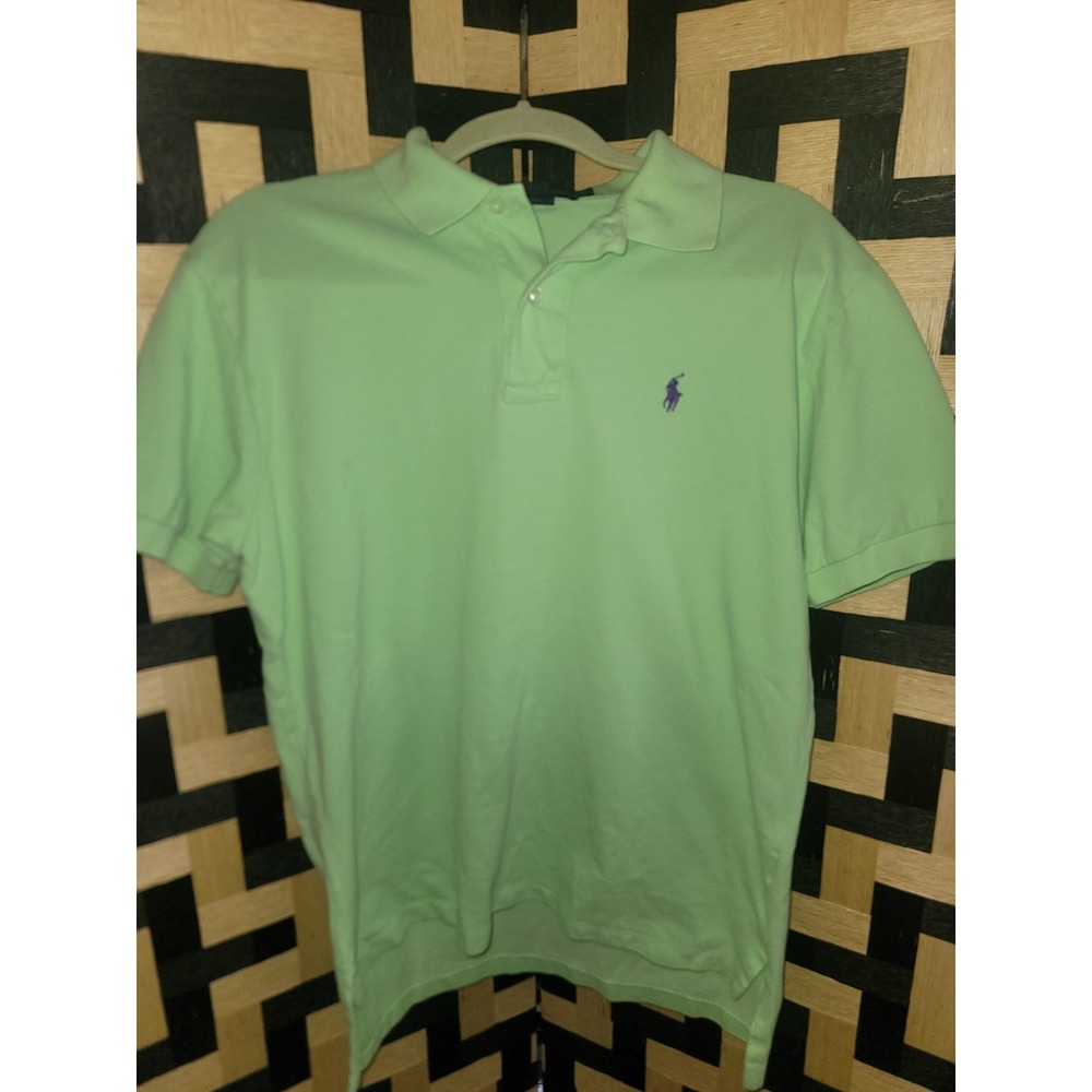 Polo Ralph Lauren Classic‎ Fit Polo Shirt Short Sleeve Casual Green M